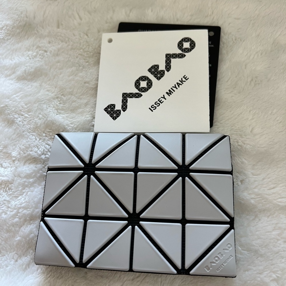 Brand new Issey Miyake Bao Bao Light gray card case